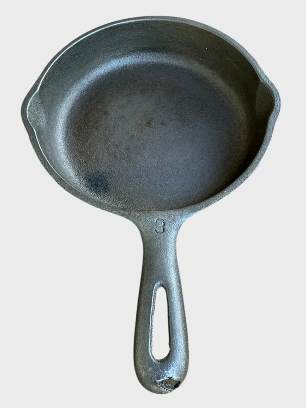 Unmarked Wagner Cast Iron Skillet 6 1/2” Vintage USA Restored